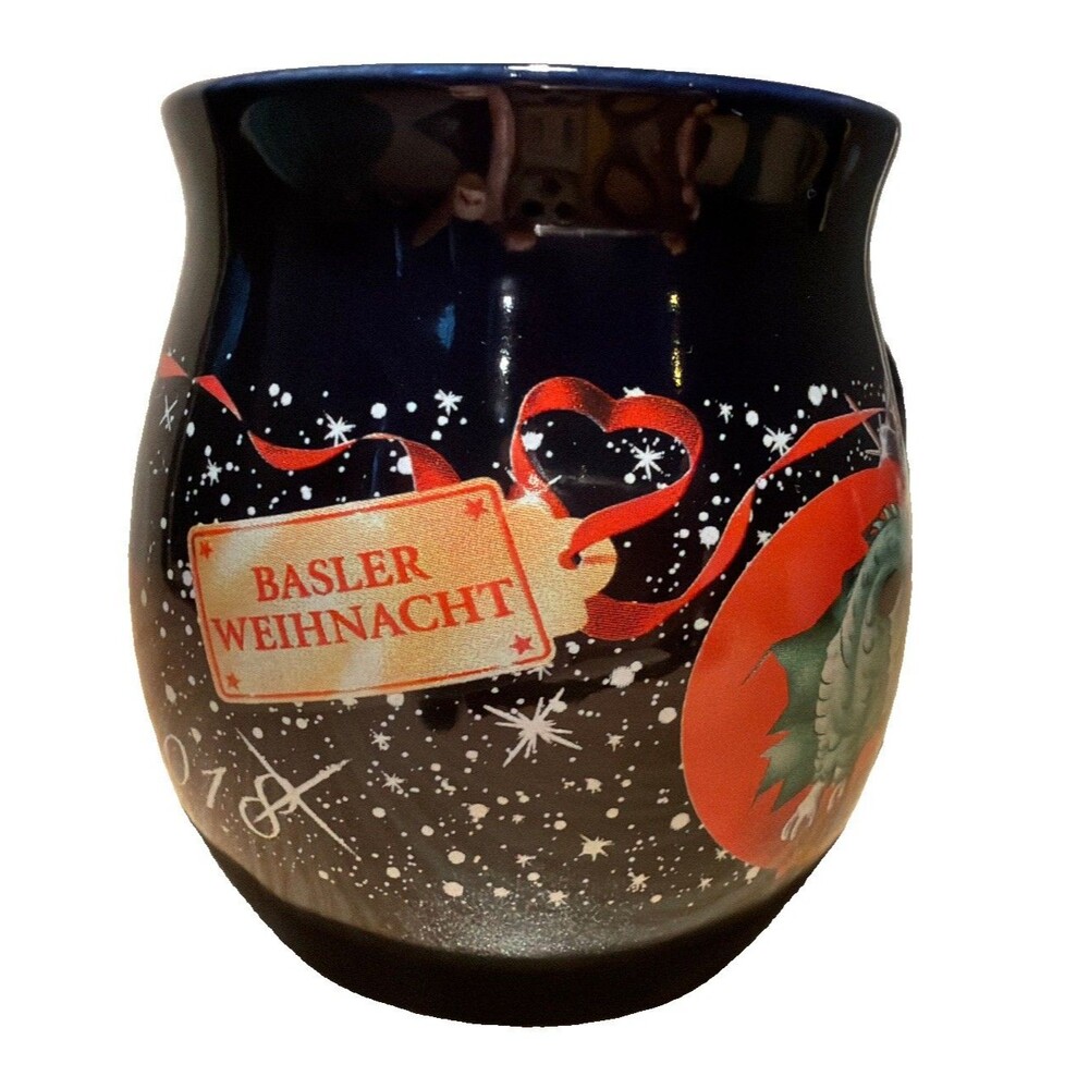 Basler Weihnacht Christmas Market Mug Basel Switzerland Ceramic Dragon Glühwein